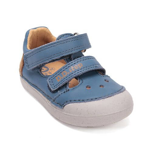 Pantofi decupati copii baieti din piele DD Step, Albastru - H066-61530B [3]