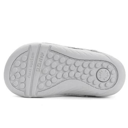 Balerini copii fete din piele DD Step, Alb - H108-61130 [6]