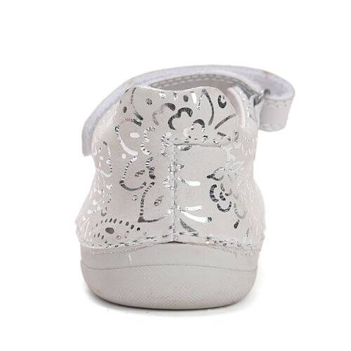 Balerini copii fete din piele DD Step, Alb - H108-61130 [4]