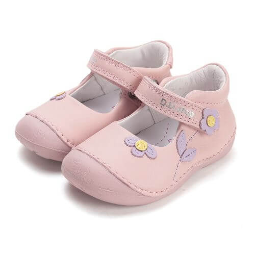 Balerini copii fete din piele DD Step, Roz - H015-61614A [3]