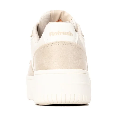 Pantofiori din piele sintetică XTI, Crem - 17600401 [5]