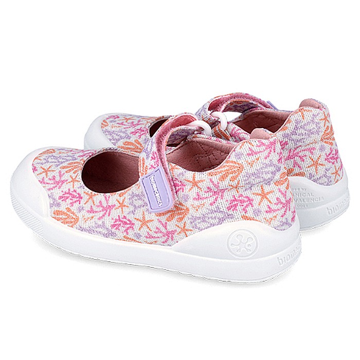 Pantofi copii fete din textil Biomecanics, Roz - 242292-B [4]