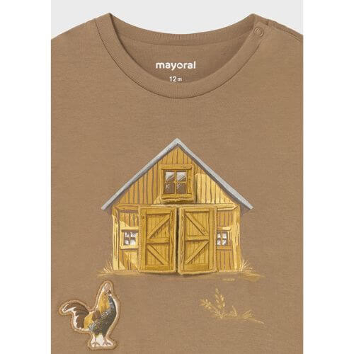 Bluza cu maneca lunga pentru baieti Mayoral, Caramel - 2067-031 [3]