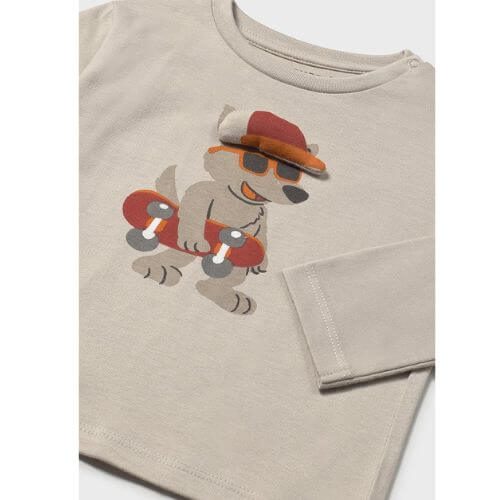 Bluza cu maneca lunga pentru baieti Mayoral, Bej - 2070-066 [2]