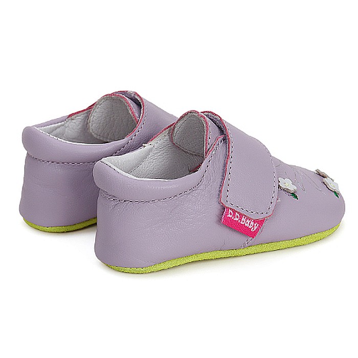 Pantofiori de interior copii fete din piele DD Step, Mov - K1596-41332 [6]
