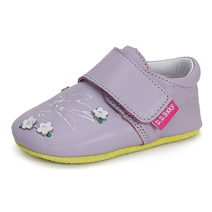 Pantofiori de interior copii fete din piele DD Step, Mov - K1596-41332 [2]