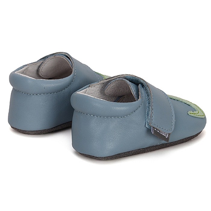 Pantofiori de interior copii baieti din piele DD Step, Albastru - K1596-41603 [6]