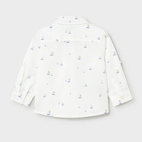 Camasa din bumbac pentru baieti Mayoral, Alb - 1118-42 [5]