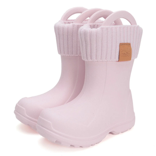 Cizme ploaie copii fete impermeabile DD Step, Roz - I106-42443 [2]