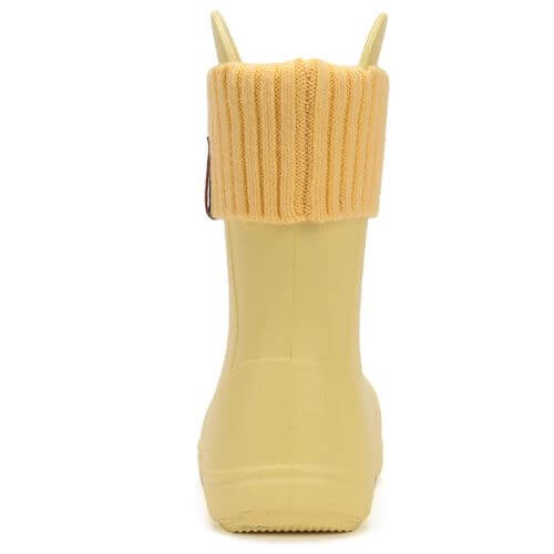 Cizme ploaie copii fete impermeabile DD Step, Galben - 106-52295 [5]