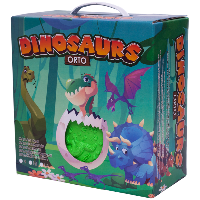 Covoras de masaj Ortek Dinozauri Puzzle-uri 9 elemente + 6 triunghiuri [4]