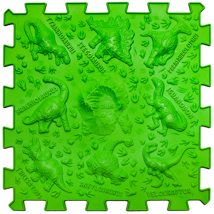 Covoras de masaj Ortek Dinozauri Puzzle-uri 10 elemente + 6 triunghiuri [14]