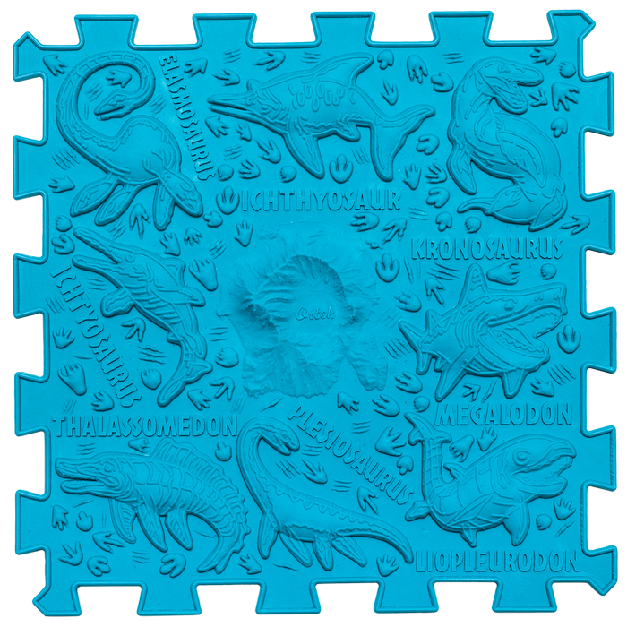 Covoras de masaj Ortek Dinozauri Puzzle-uri 10 elemente + 6 triunghiuri [10]