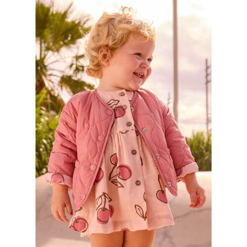 Geaca antivant reversibila pentru fete Mayoral, Blush - 1493-60 [2]