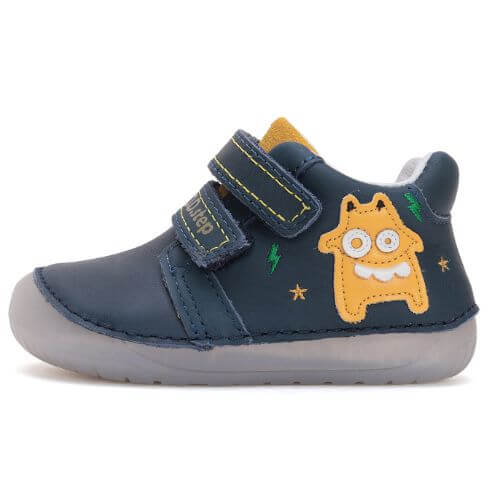 Pantofi copii baieti din piele Barefoot DD Step, Albastru - S070-51698 [2]