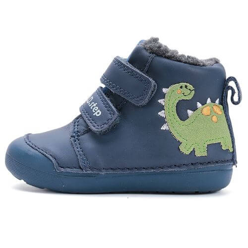 Ghete copii baieti din piele imblanite DD Step, Albastru - W066-52525A [1]