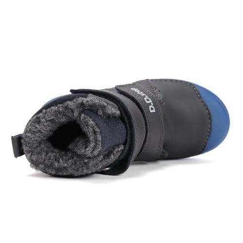 Ghete copii baieti din piele imblanite DD Step, Albastru - W049-52250B [6]