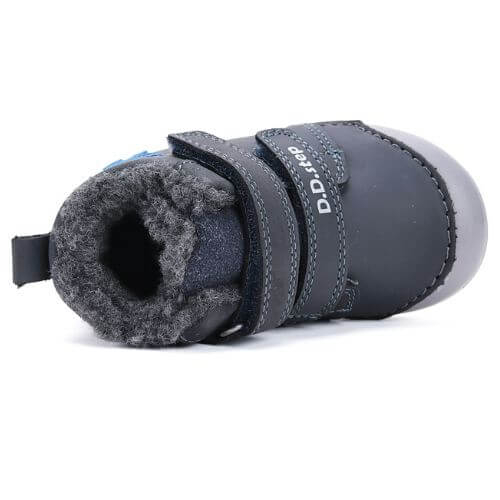 Ghete copii baieti din piele imblanite DD Step, Verde - W066-52525 [6]