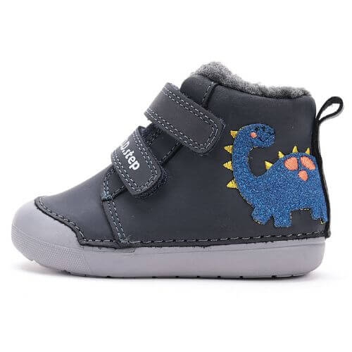 Ghete copii baieti din piele imblanite DD Step, Verde - W066-52525 [1]