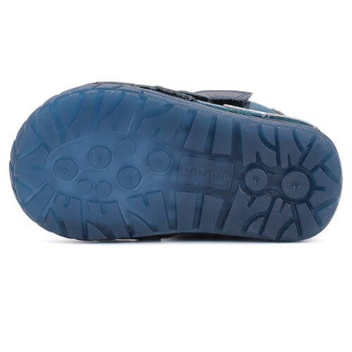 Ghete copii baieti din piele imblanite DD Step, Albastru -W029-52287 [8]