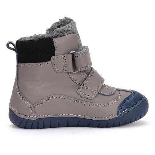 Ghete copii baieti din piele imblanite cu LED DD Step, Khaki - W050-42707A [5]