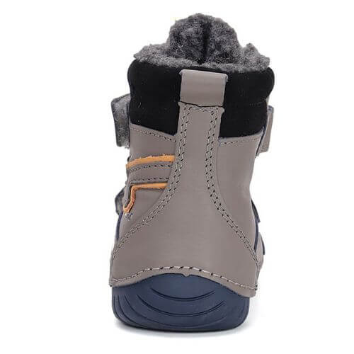 Ghete copii baieti din piele imblanite cu LED DD Step, Khaki - W050-42707A [6]