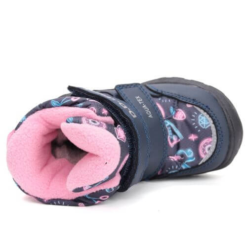 Ghete copii fete impermeabile si imblanite DD Step, Albastru - P081-52616A [5]