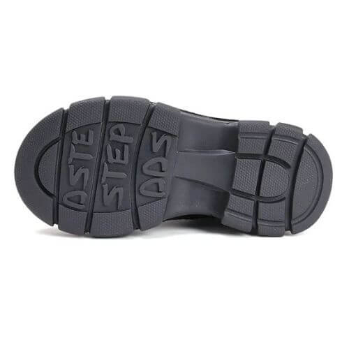 Ghete copii fete din piele imblanite DD Step, Negru - W056-52456B [7]