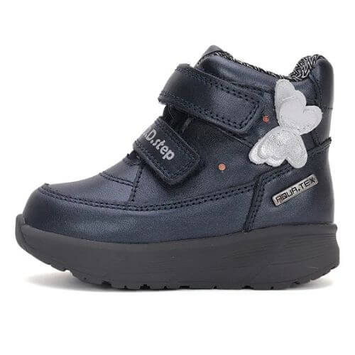 Ghete copii fete impermeabile si imblanite cu LED DD Step, Albastru - P083-42591 [2]