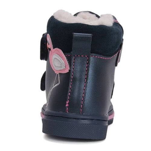 Ghete copii fete supinate din piele imblanite Ponte 20, Albastru - DA07-4-2232C [4]