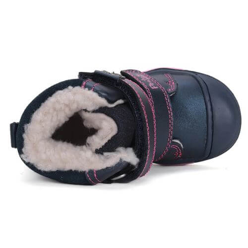 Ghete copii fete supinate din piele imblanite Ponte 20, Albastru - DA07-4-2232C [5]