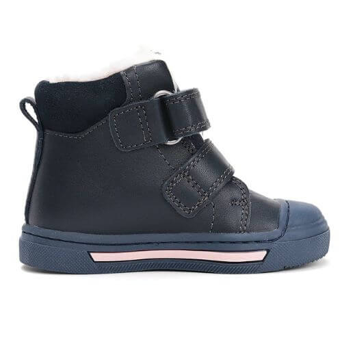 Ghete copii fete supinate din piele imblanite Ponte 20, Albastru - DA07-5-2491B [5]