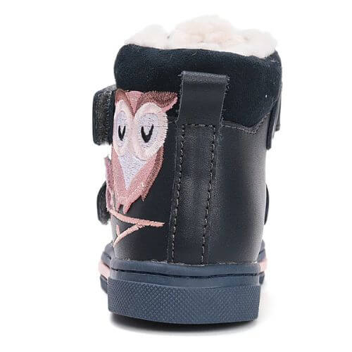 Ghete copii fete supinate din piele imblanite Ponte 20, Albastru - DA07-5-2491B [4]