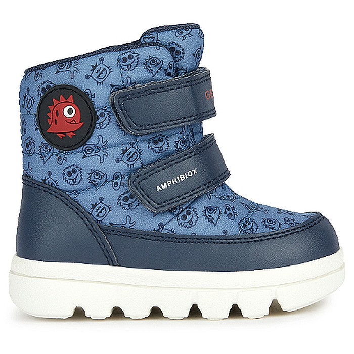Ghete copii baieti impermeabile si imblanite Geox, Albastru - B365BF_0MNBC_C4327 [2]