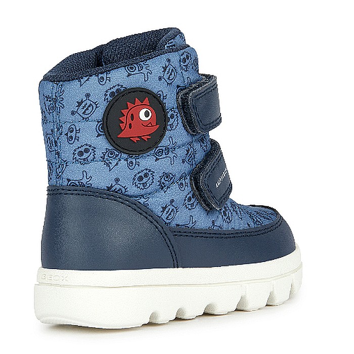 Ghete copii baieti impermeabile si imblanite Geox, Albastru - B365BF_0MNBC_C4327 [3]