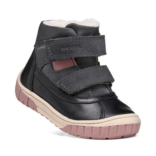 Ghete fete din piele naturală Geox Omar, Negru - B462LC_04322_C0005 [4]