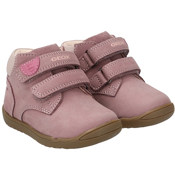 Ghete copii fete din piele Geox, Roz - B164PC_0322_C8006 [3]