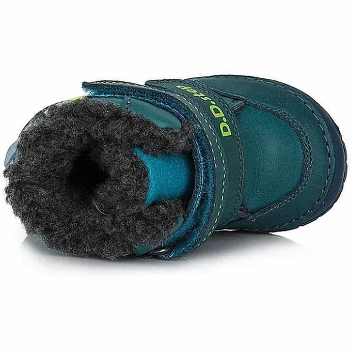Ghete copii baieti din piele imblanite DD Step, Verde - W029-394B [5]