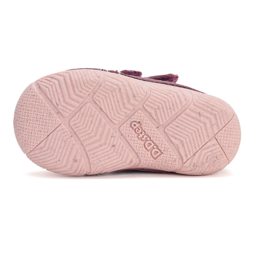 Ghete copii fete din piele imblanite DD Step, Visiniu - W082-42385C [6]