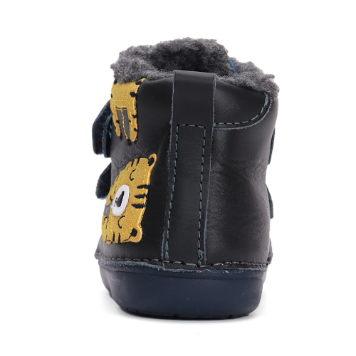 Ghete copii baieti din piele imblanite DD Step, Albastru - W066-42218 [4]