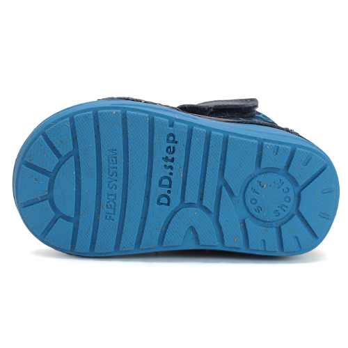Ghete copii baieti din piele imblanite DD Step, Albastru - W071-42680B [6]
