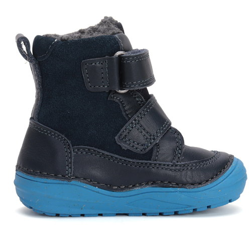 Ghete copii baieti din piele imblanite DD Step, Albastru - W071-42680B [4]