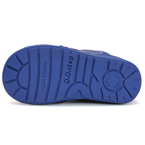 Ghete copii baieti din piele imblanite DD Step, Albastru - W071-42421A [5]