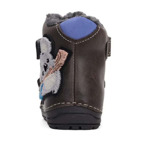 Ghete copii baieti din piele imblanite DD Step, Maro - W029-42498A [3]