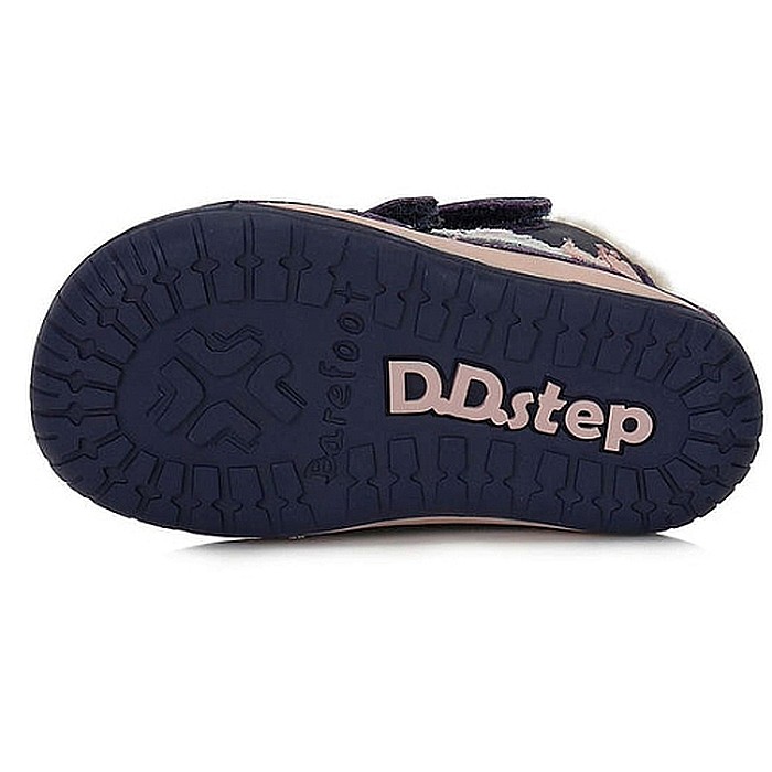Ghete copii fete din piele imblanite DD Step, Albastru - W070-337B [6]