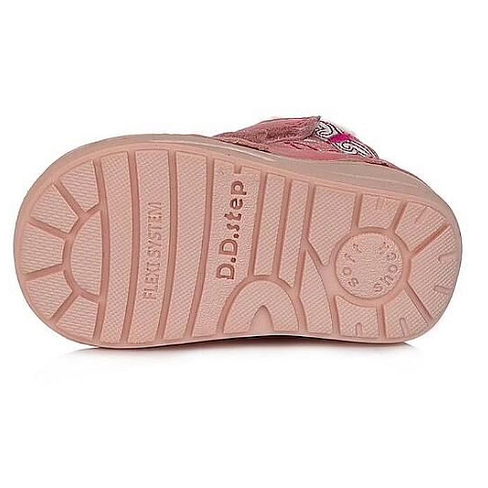 Ghete copii fete din piele imblanite DD Step, Rosu - W071-248A [6]