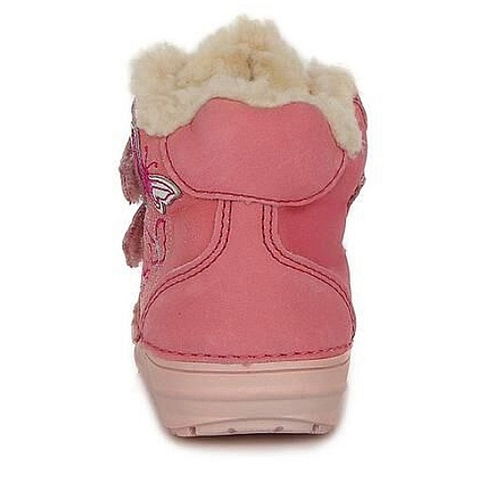 Ghete copii fete din piele imblanite DD Step, Rosu - W071-248A [4]