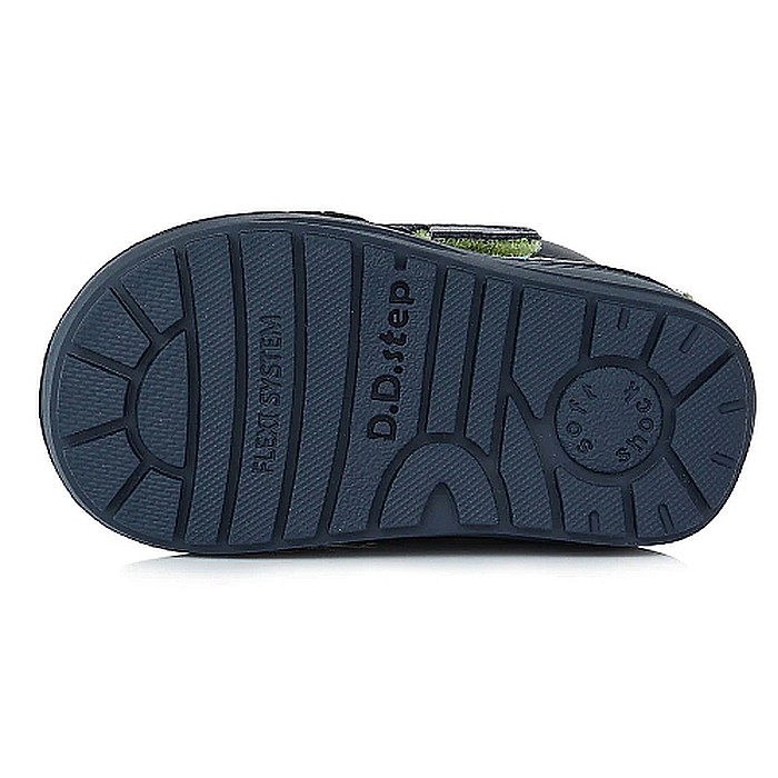 Ghete copii baieti din piele imblanite DD Step, Albastru - W071-318 [6]