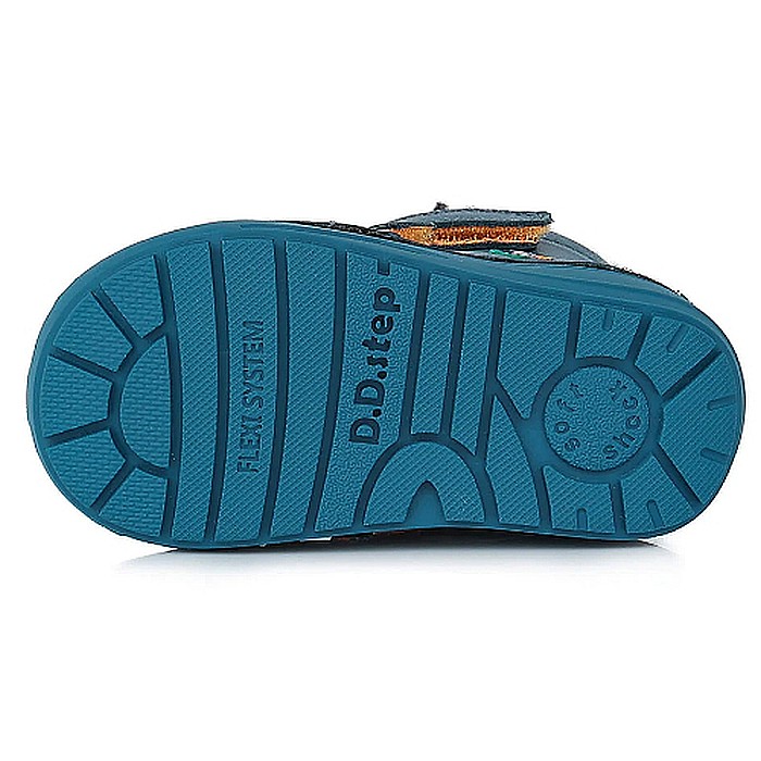 Ghete copii baieti din piele imblanite DD Step, Verde - W071-318B [6]