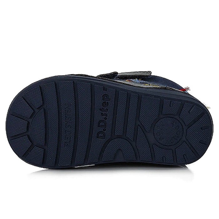 Ghete copii baieti din piele imblanite DD Step, Albastru - W071-359 [6]